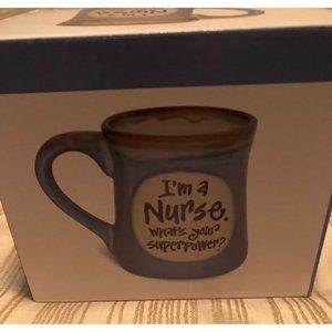 Burton + BURTON "I'm A Nurse What's Your Superpower?"  Cup By Joanne Sharpe